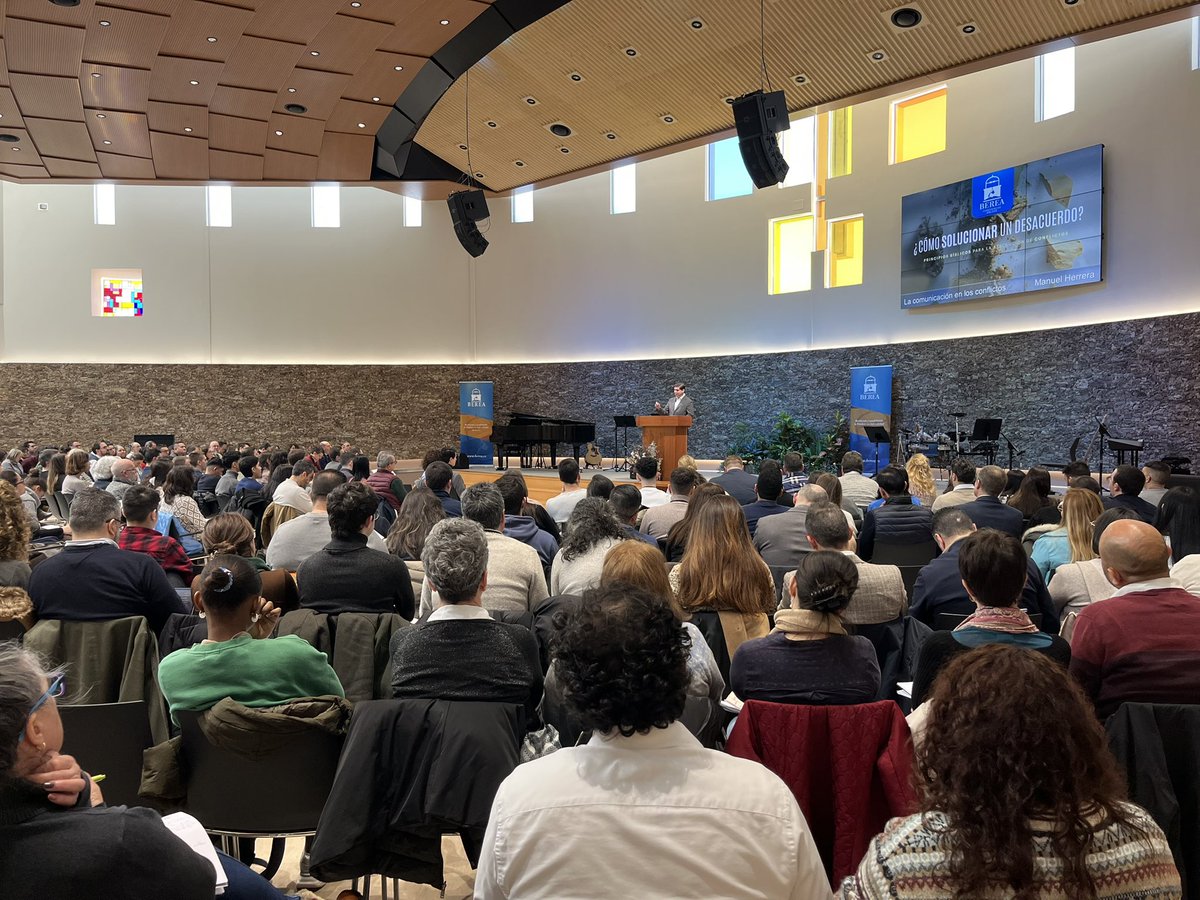 berealeon's tweet photo. Durante este fin de semana pudimos celebrar nuestra primera Conferencia Berea del año.

Hemos podido enfocarnos en los principios bíblicos para la resolución de conflictos, gracias a la enseñanza de Manuel Herrera y David Robles.

Damos gracias a Dios por todos los asistentes. https://t.co/e7TIGOuFU9