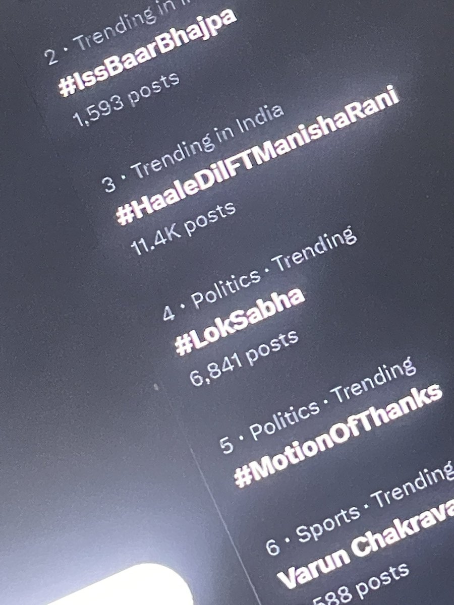 Laptop par bhi dikhne laga…

Top 3 par..
#HaaleDilFTManishaRani