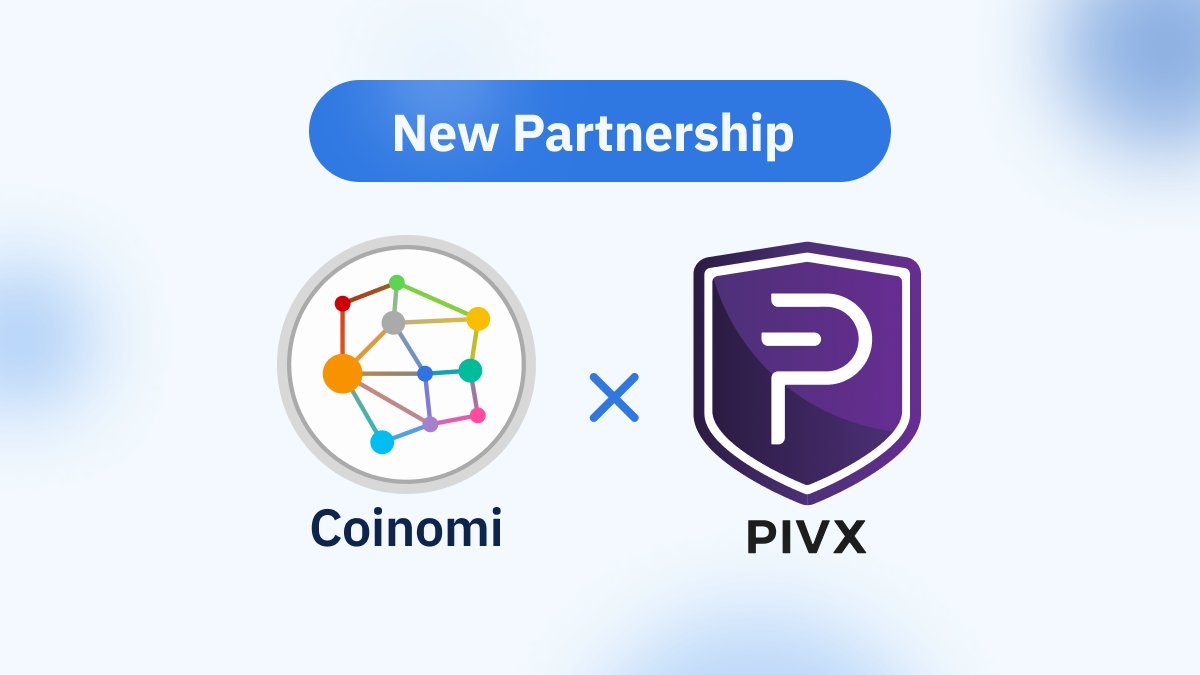 We're proud to announce our latest partnership with <a href="/_PIVX/">PIVX Official priv/acc</a> 🤝
 
Since the early days of crypto, $PIVX and <a href="/CoinomiWallet/">coinomi</a> have been dedicated to security, privacy, and financial freedom. We’re proud to strengthen that commitment together.
 
Stayed tuned for what's to come 👀