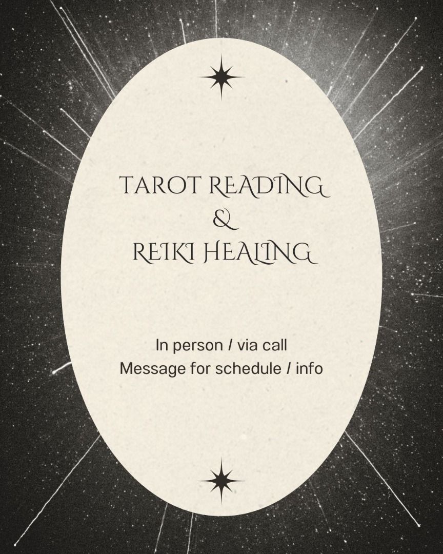 stylefrontier's tweet photo. Available slot Tarot reading &amp; reiki healing this weekend. DM for more info! https://t.co/zislZrEvCM
