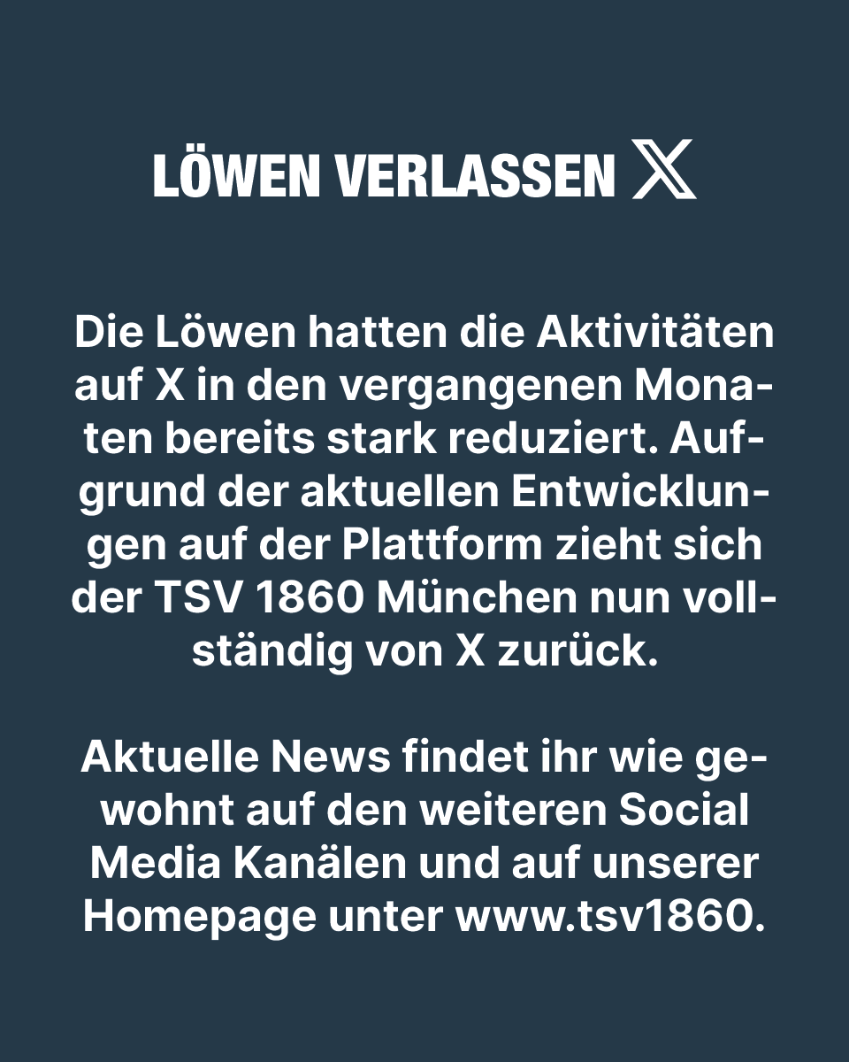 Löwen verlassen X.
#tsv1860