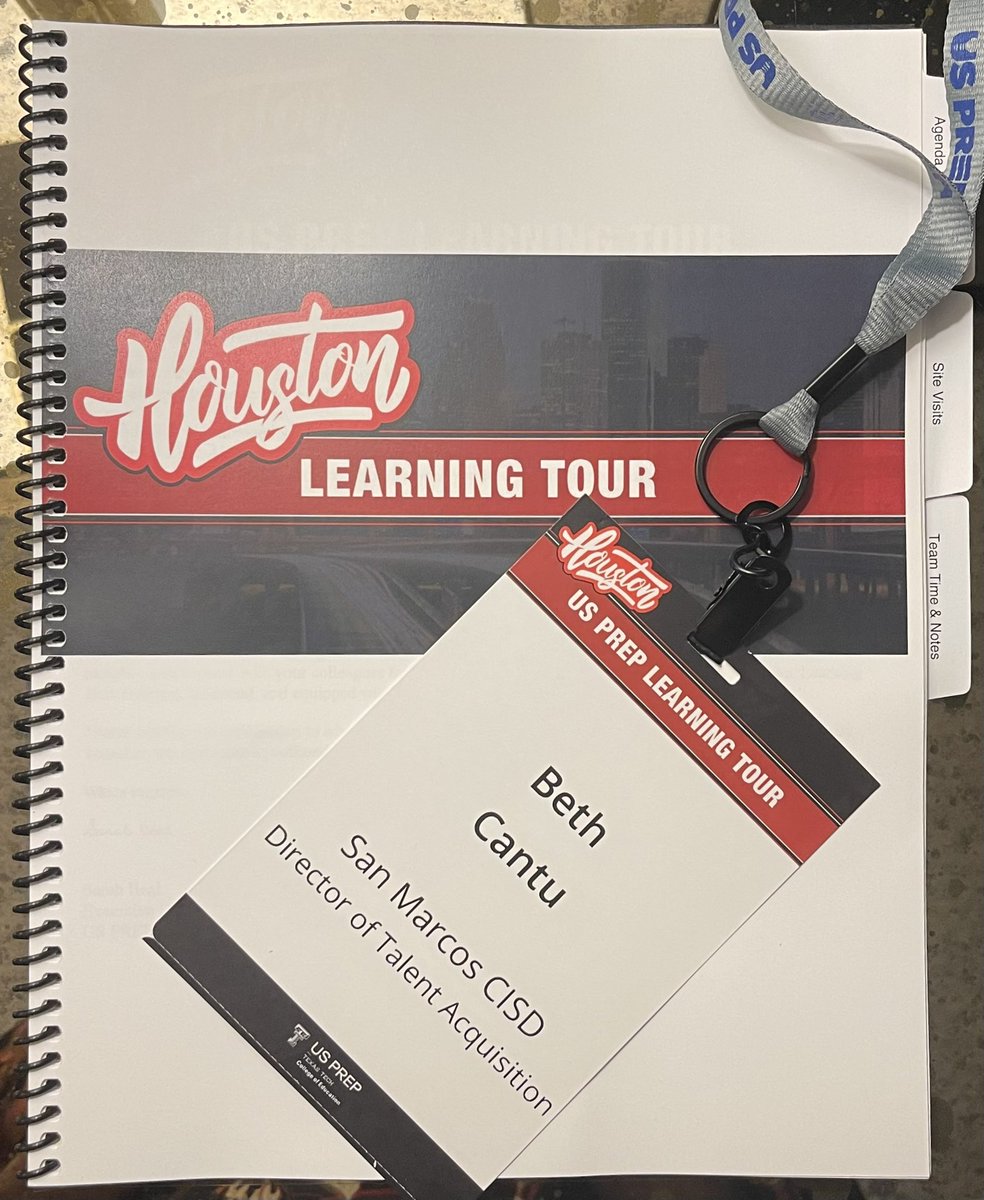 BethTousek's tweet photo. Excited to attend the Houston US Prep Learning Tour! Looking forward to learning, collaboration, and exploring innovative approaches to teacher residency and educator preparation. #USPrep #TeacherResidency https://t.co/M2IeZx6B5O