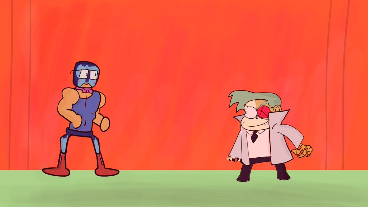 maxthedoodleman's tweet photo. this probably doesn't make sense but what if one of Gars first solo mission at P.O.I.N.T. as Elbow was taking down Lord Boxman and thats how their rivalry actually got started idk #OkKOletsbeheroes #ElBox #GarBox https://t.co/goMh1RY9vi