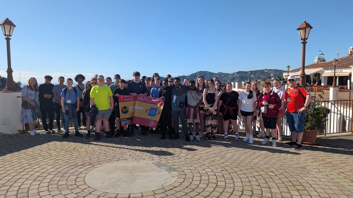 NorthLivAcademy's tweet photo. Our students are in Malaga for the NLA Modern Foreign Languages trip! 🇪🇸

Students have enjoyed the Nerja Caves and sight-seeing on the Balcon de Europa 🌏

Special thanks to Blue Stamp Travel for making this happen 👍 https://t.co/ajyGyzsCHD