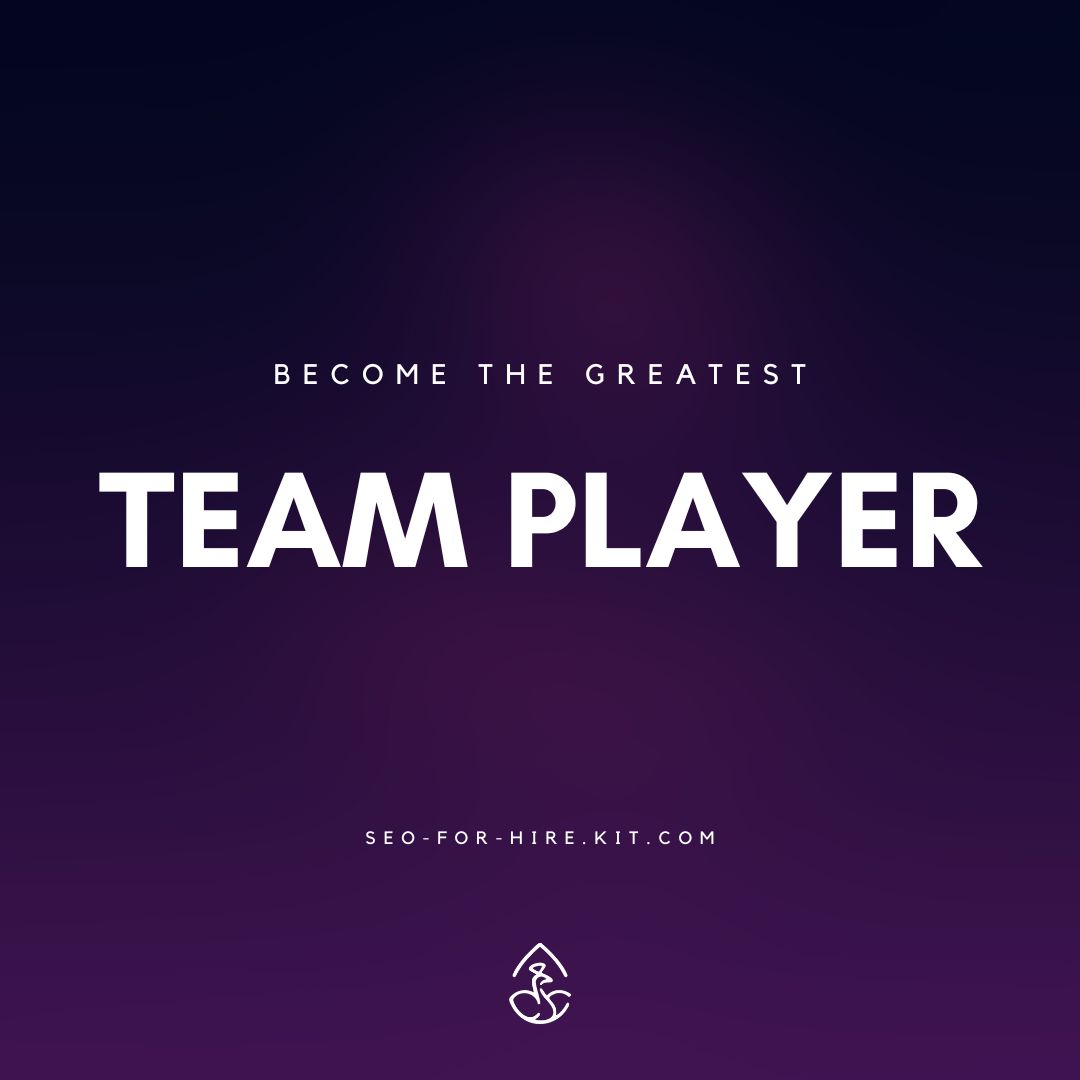 𝗕𝗲𝗰𝗼𝗺𝗲 𝘁𝗵𝗲 𝗕𝗲𝘀𝘁 𝗧𝗲𝗮𝗺 𝗣𝗹𝗮𝘆𝗲𝗿 𝗬𝗼𝘂𝗿 𝗧𝗲𝗮𝗺 𝗡𝗲𝗲𝗱𝘀 𝘁𝗵𝗶𝘀 𝗬𝗲𝗮𝗿 📆

The best team players: 
✅ Align with goals
✅ Foster collaboration
✅ Help the whole team thrive

Find our full newsletter: seo-for-hire.kit.com