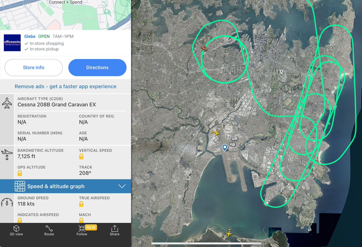 CrapDadd's tweet photo. Some up late doing laps over Sydney... https://t.co/gNMls8SljZ
