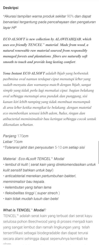 amiafafa's tweet photo. WTS  Alawiyahijab - Yona Instant Eco-ALSOFT Pashmina Oval Antibacterial Tencel (Semi Instant Pashmina)

💰95k 

Masih anget banget guys. Masih baru yaaa, lengkap tag dan pouchnyaa. Dijual karena warnanya kurang cocok di akuu. https://t.co/SQtkzhpFBH