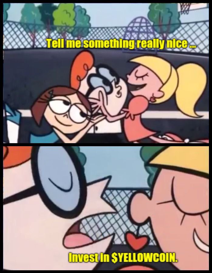 YellowCoinOfSOL's tweet photo. Wake up today and tell your girl this, send proof and I’ll give you 5 million $YELLOWCOIN 😂👀

GM ☀️ https://t.co/ceC37RFtpI