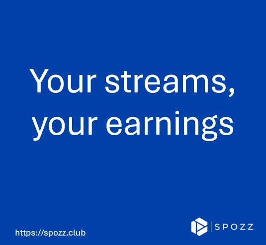 spozzofficial's tweet photo. No mingle, no mixing, no cheating: Your streams your earnings! #SPOZZ https://t.co/L6DoguR3Kh