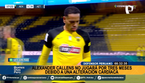 PanamericanaTV's tweet photo. BDP EnVivo | ¡ALERTA EN LA SELECCIÓN! #AlexanderCallens no jugará tres meses por una alteración cardíaca.
Míranos EN VIVO ►https://t.co/NDeYp3E0yA
#PanamericanaTelevisión Raúl Romero https://t.co/wlNhHwbR4g