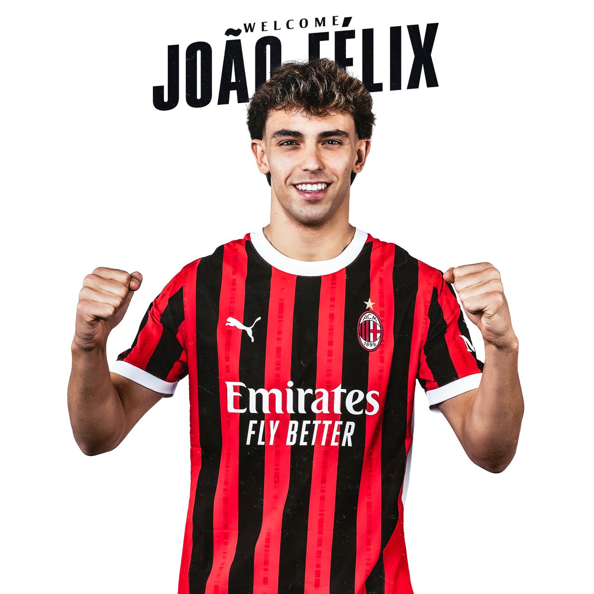 acmilan's tweet photo. Creativity, flair and pure talent 🤩 
Bem-vindo, João 🇵🇹💫

#DNACMilan #SempreMilan