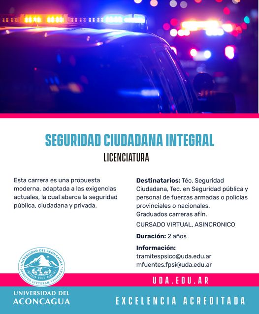 marjavifu's tweet photo. Licenciatura en seguridad ciudadana integral 100% on line, sin horarios, nunca deberás viajar a la Universidad, pensada para efectivos policiales-gendarmes-fuerzas armadas y quienes trabajan en seguridad ciudadana o privada. https://t.co/UlRyXefNxL