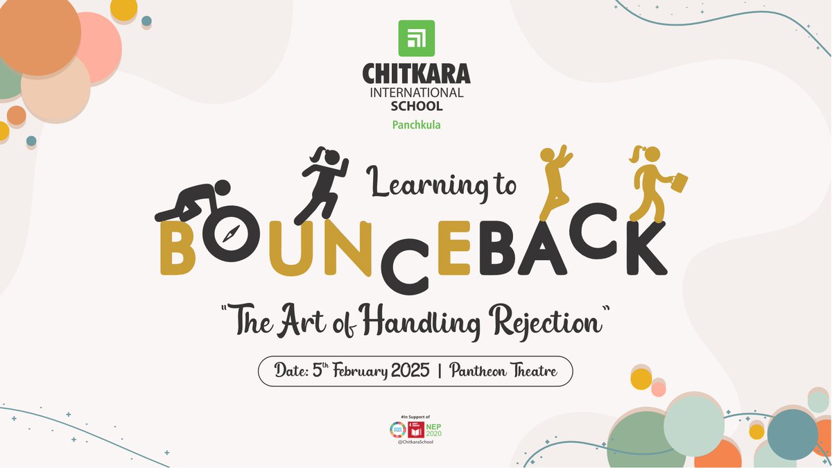 chitkara_school's tweet photo. Chitkara International School, Panchkula, is all set to empower its young minds of Grades 3 to 5 with a resilience-building session titled "Learning to Bounce Back – The Art of Handling Rejection"
-
#CIS #session #bounceback #rejectionhandling #lifeskills #knowledge https://t.co/PyXgT9Kt2A