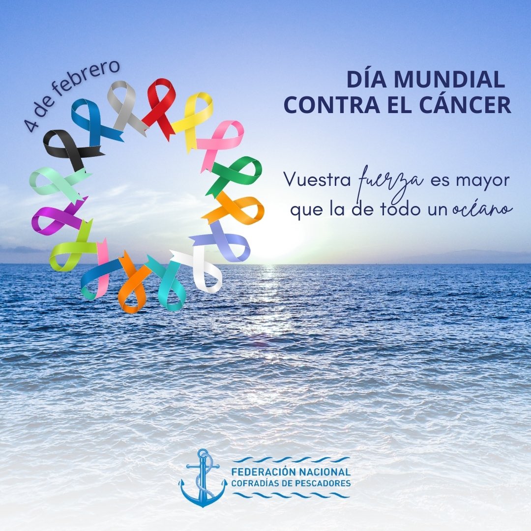 Vuestra fuerza es mayor que la de todo un océano 🌊

#Cancer 
#4Febrero