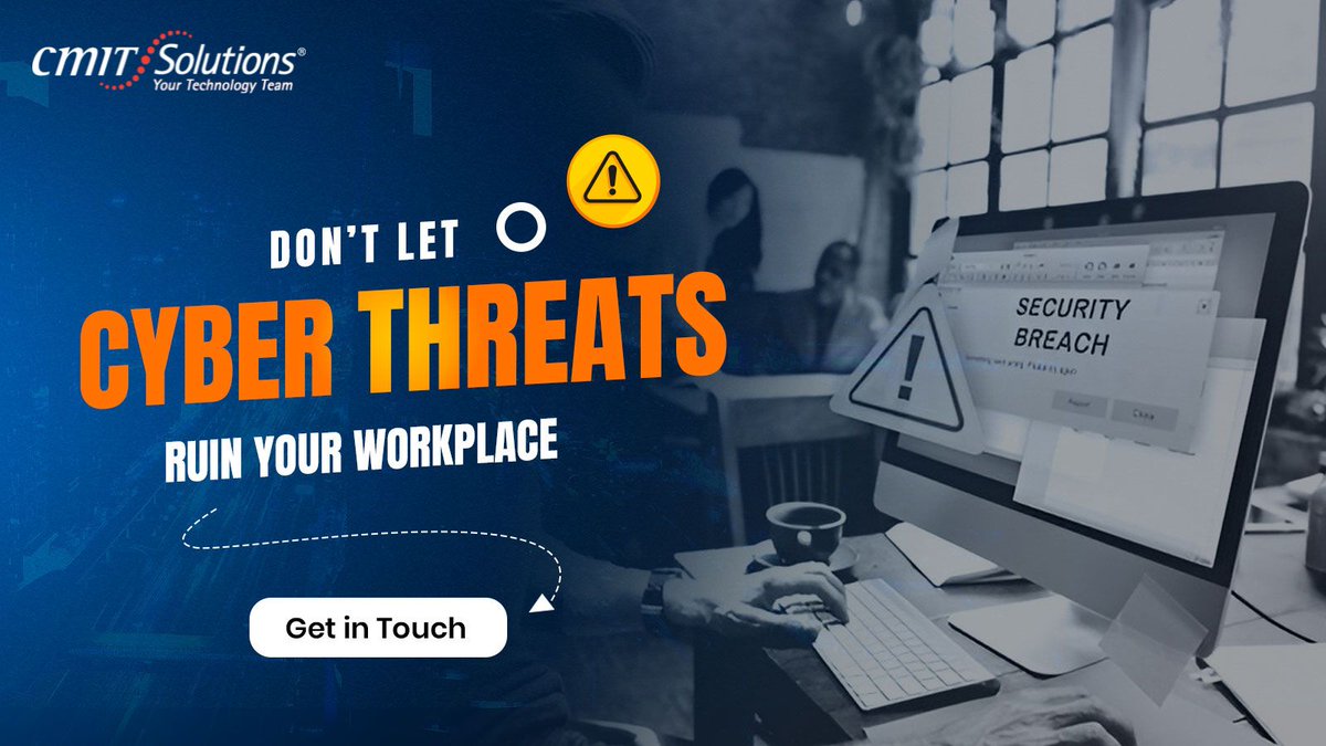 CmitAnd's tweet photo. Protect your business before it's too late! 🔐💻 CMIT Solutions offers 24/7 cybersecurity to keep hackers out and your data safe. Stay secure with multi-layered protection! 🚀

Learn more: https://t.co/u9zMYkkOAt

 #CyberSecurity #CMITSolutions #StaySecure https://t.co/Kl7fMBoobi