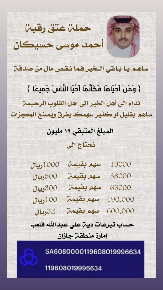 mmnabd596's tweet photo. @jazangov @mhrgan_alasl #عتق_رقبة_احمد_حسيكان 
من لنا ولاحمد يارب اعينونا في تفريج كربتنا اللهم لاحول ولاقوة لنا الا بك😭😭😭 https://t.co/yzxwpcdIKY