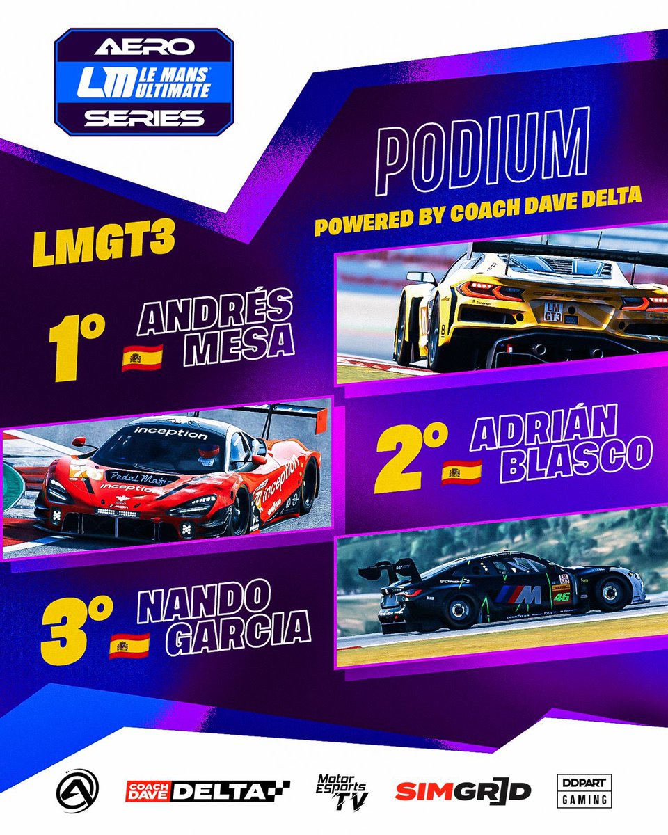 ▫️LMGT3 podium in Algarve

#simracing #lemansultimate #esports