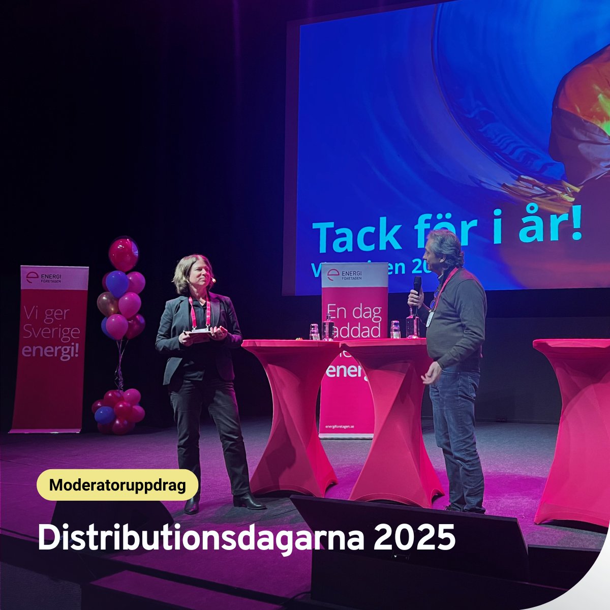 För andra året i  rad modererade vår kollega och energispecialist Katja Lindblom  #Distributionsdagarna 2025, <a href="/energiforetagen/">Energiforetagen</a>'s största och årligen återkommande konferens. 
▪️Läs mer om våra tidigare moderatoruppdrag här: bit.ly/44YGZUG
#sigholm #energitwitter