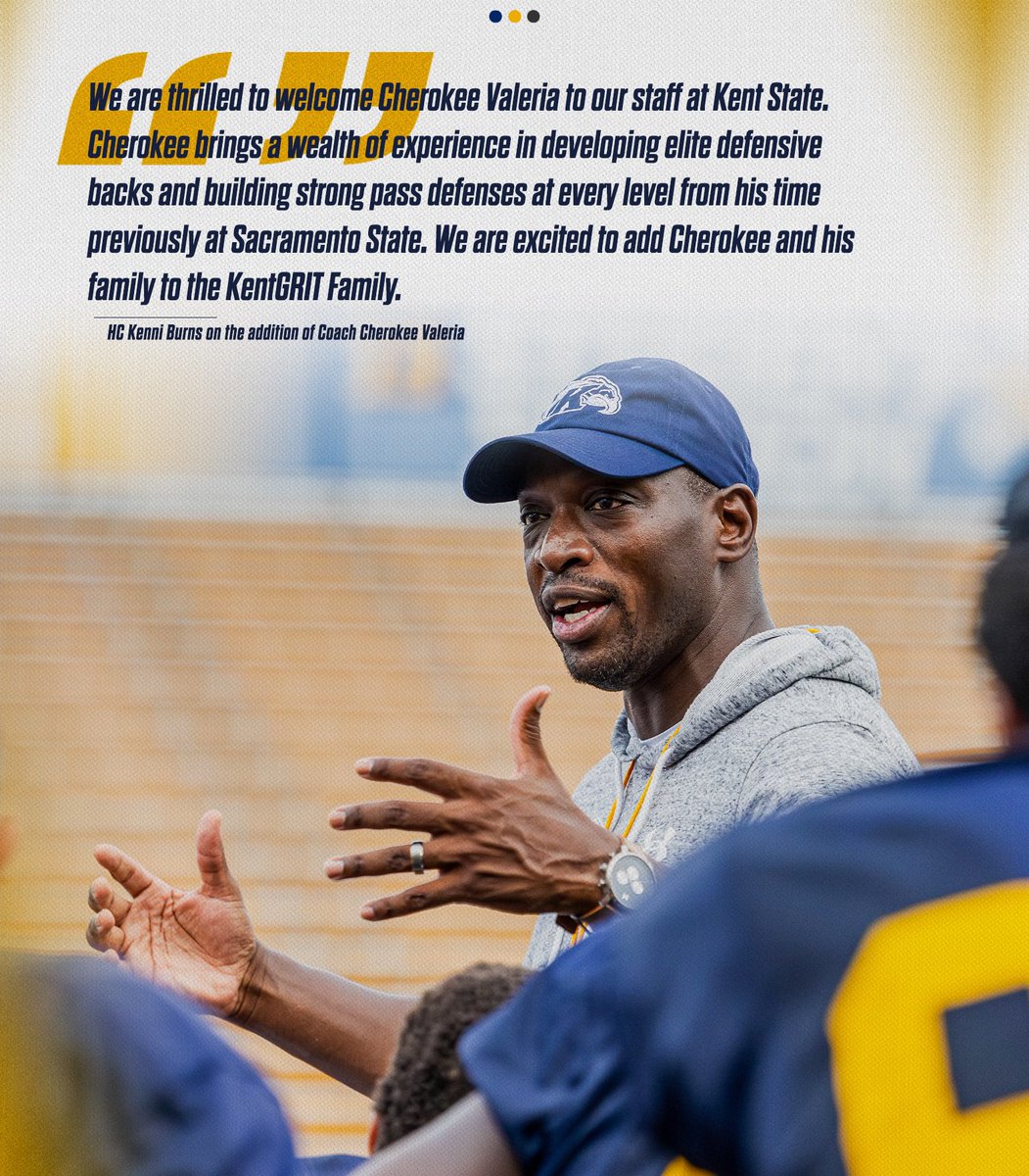 KentStFootball's tweet photo. Welcome home @CoachCherokee⚡️

#KentGRIT⚡️ https://t.co/XKvDv2SBzW