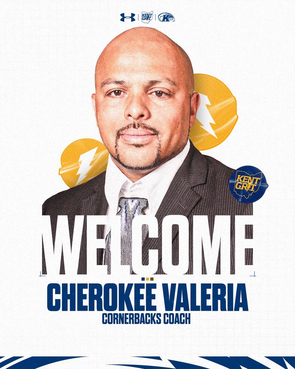 KentStFootball's tweet photo. Welcome home @CoachCherokee⚡️

#KentGRIT⚡️ https://t.co/XKvDv2SBzW
