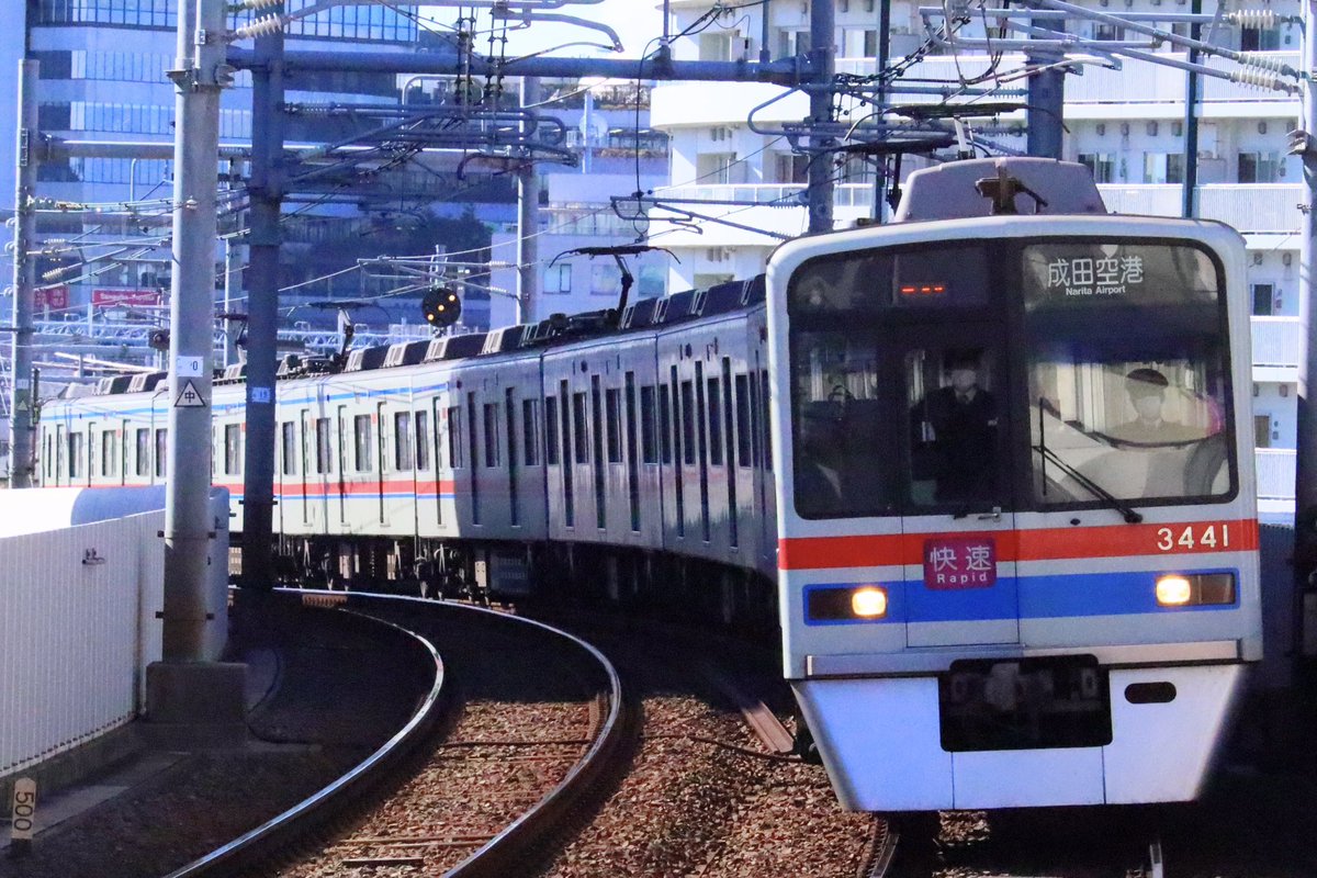 YS19172390's tweet photo. 2025 2.4 #京成 #3400形 #3448f
83K 快速 成田空港行 @ #京成曳舟駅 https://t.co/q3ZtNaGE0y