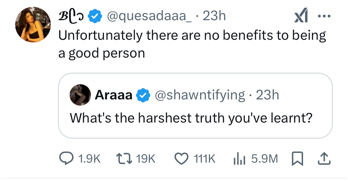 So profoundly untrue

I pity anyone who thinks this