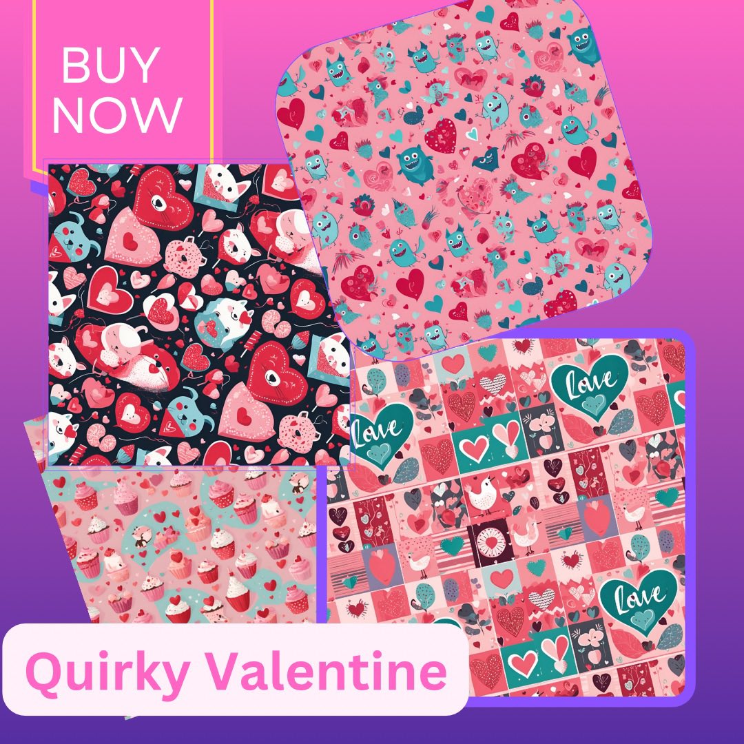 gosherspot's tweet image. goshher.gumroad.com/l/taddsd?_gl=1…

Quirky Valentines Day Seamless Patterns. Usuable for anything and everything #ValentinDay #GRAMMYs #digitalart