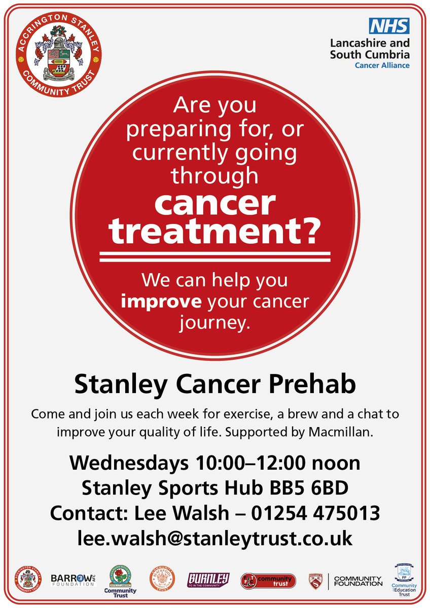 ASFCcommunity's tweet photo. #WorldCancerDay Did you know we have a weekly session for people with a cancer diagnosis? It involves bespoke exercise and a chance to chat with others that will understand + unlimited brews! #ASFC #ASFCcommunity https://t.co/sCPxOdUr6M
