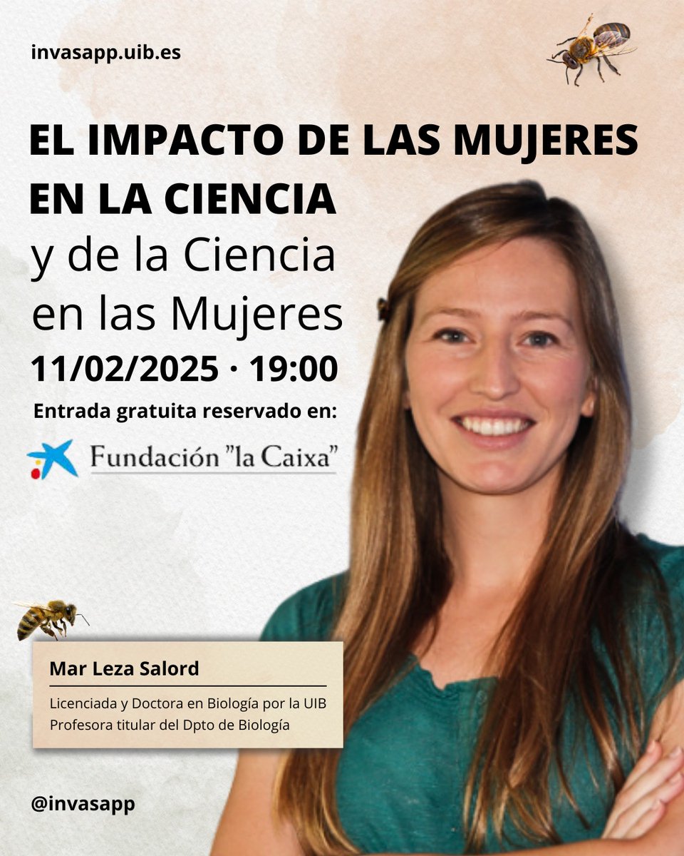✨ Commemoram el Dia de la Dona i la Nina en la Ciència amb una xerrada especial per part de la Dra. Mar Leza al CaixaForum! 👩‍🔬

📅 11 de febrer 🕖 19:00 📍 CaixaForum Palma 

No t’ho perdis! 🔗 caixaforum.org/es/palma/p/el-…

 #DonaiCiència #CaixaForum #11F