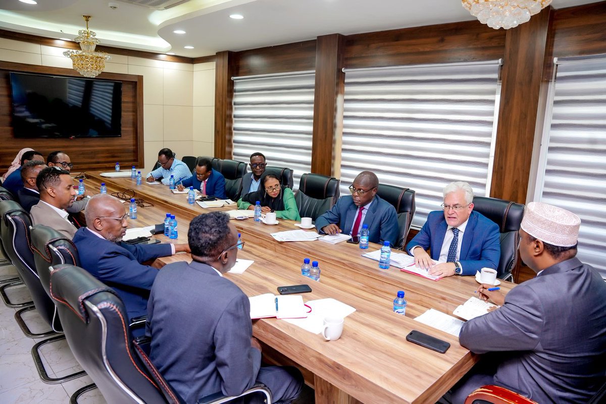 Mo Shire (@moshireh) on Twitter photo Engaged in a productive discussion with <a href="/UNDPSomalia/">UNDP Somalia</a>, led by Resident Rep <a href="/lionellaurens_/">Lionel Laurens</a> on enhancing strategic collaboration. Key focus is aligning UNDP’s Country Programme Document with the #NationalTransformationPlan & advancing impactful development programs
<a href="/MoPIED_Somalia/">MoPIED</a> Engaged in a productive discussion with <a href="/UNDPSomalia/">UNDP Somalia</a>, led by Resident Rep <a href="/lionellaurens_/">Lionel Laurens</a> on enhancing strategic collaboration. Key focus is aligning UNDP’s Country Programme Document with the #NationalTransformationPlan & advancing impactful development programs
<a href="/MoPIED_Somalia/">MoPIED</a>