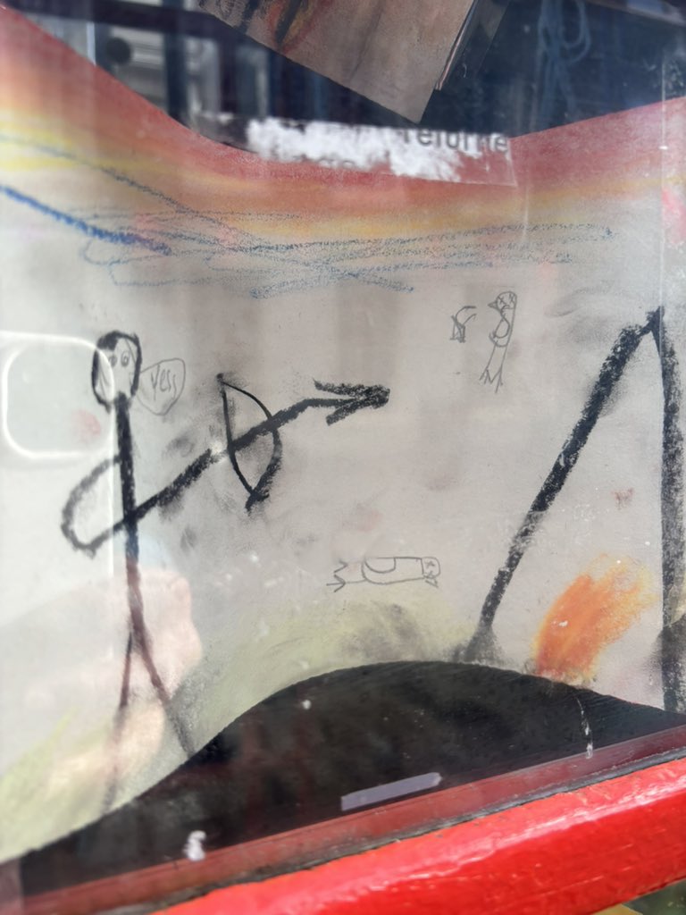 Loving the imagination that went into the caveman paintings by Bullseye Class at Gordon Children’s Academy. Especially the “YES!” when they hit the target.

Last day to see it! (4/2)

Thank you to the pupils in Bullseye and Trotwood Classes for the last two weeks’ installation.