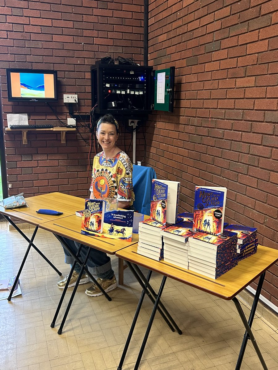 Booka Bookshop. (@bookabookshop) on Twitter photo Having the best day with <a href="/MGLnrd/">M. G. Leonard</a> visiting schools, talking beetles, adventures and her new book, Hunt for the Golden Scarab- an epic read for middle grade.
<a href="/OswestrySchool/">Oswestry School</a>
Check out our upcoming Big Book Bonanza for <a href="/WorldBookDayUK/">World Book Day UK 📚</a>
<a href="/MacmillanKidsUK/">Macmillan Children's Books</a> Having the best day with <a href="/MGLnrd/">M. G. Leonard</a> visiting schools, talking beetles, adventures and her new book, Hunt for the Golden Scarab- an epic read for middle grade.
<a href="/OswestrySchool/">Oswestry School</a>
Check out our upcoming Big Book Bonanza for <a href="/WorldBookDayUK/">World Book Day UK 📚</a>
<a href="/MacmillanKidsUK/">Macmillan Children's Books</a>