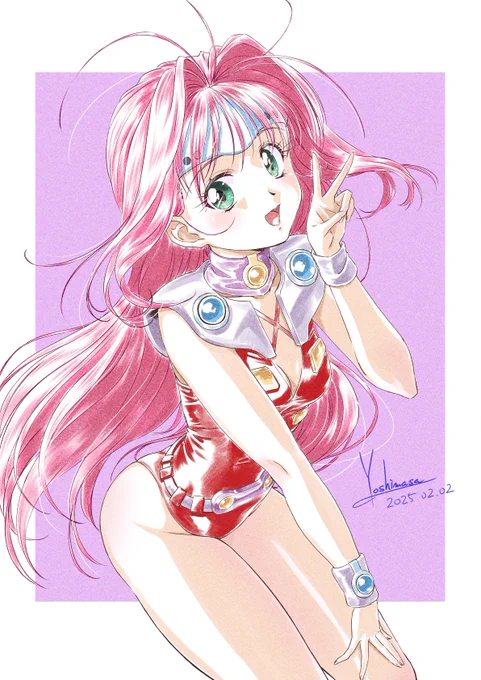 遅くなりましたが…誕生日イラスト#ミレーヌ #MyleneFlareJenius#マクロス7 #Macross7 