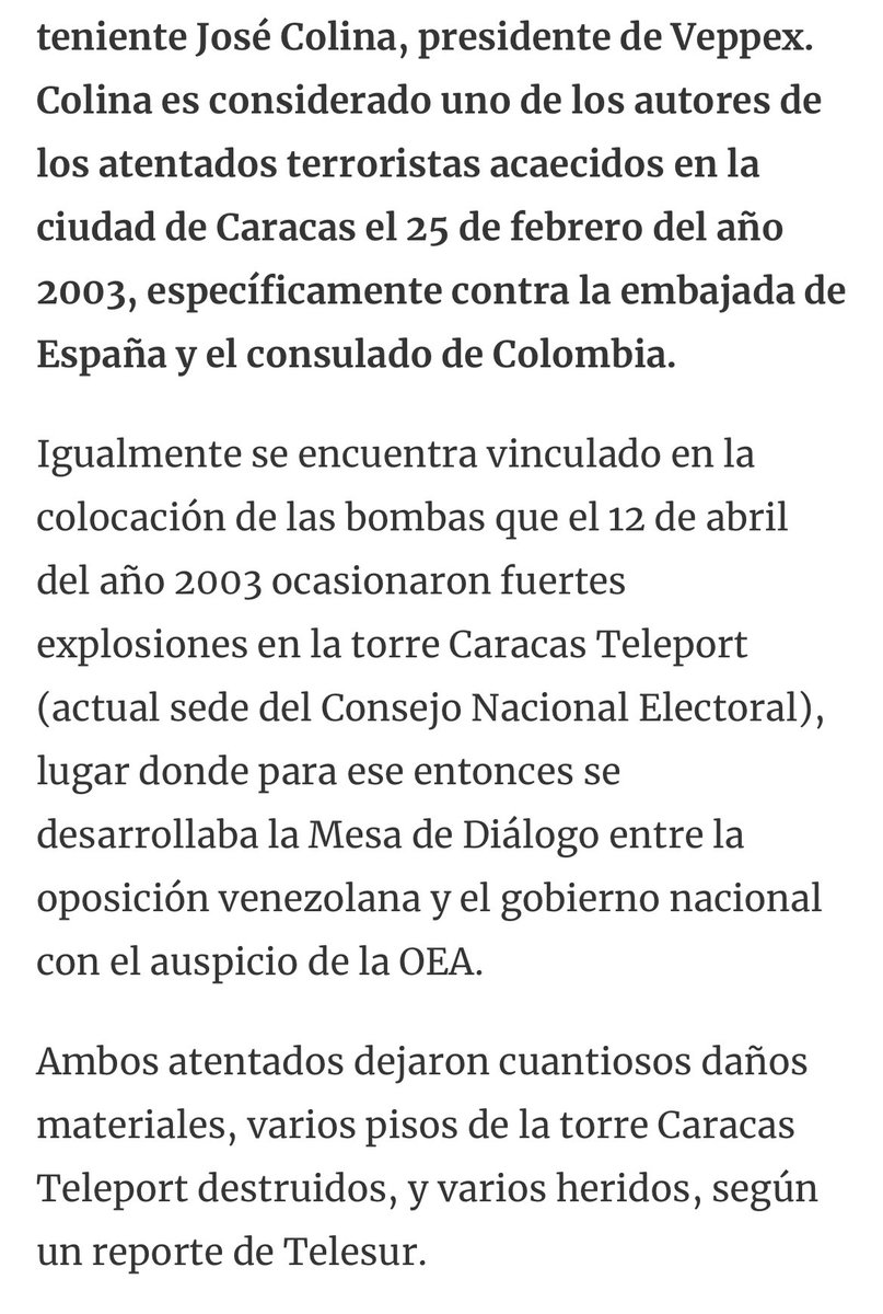ElZarrapatras's tweet photo. @johndelavegalaw @JoseColinaP A cada cochino, le llega su hora. Dentro de las deportaciones por parte de @realDonaldTrump @KristiNoem se debe investigar para ser extraditado a Venezuela este peligroso sujeto con antecedentes de terrorismo, quien se escuda en una Organización Criminal. @CIA @StateDept https://t.co/hfMMYXvjuR