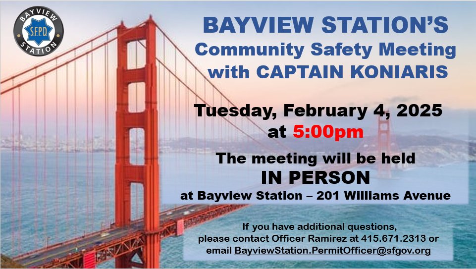 SFPD Bayview Station tweet media