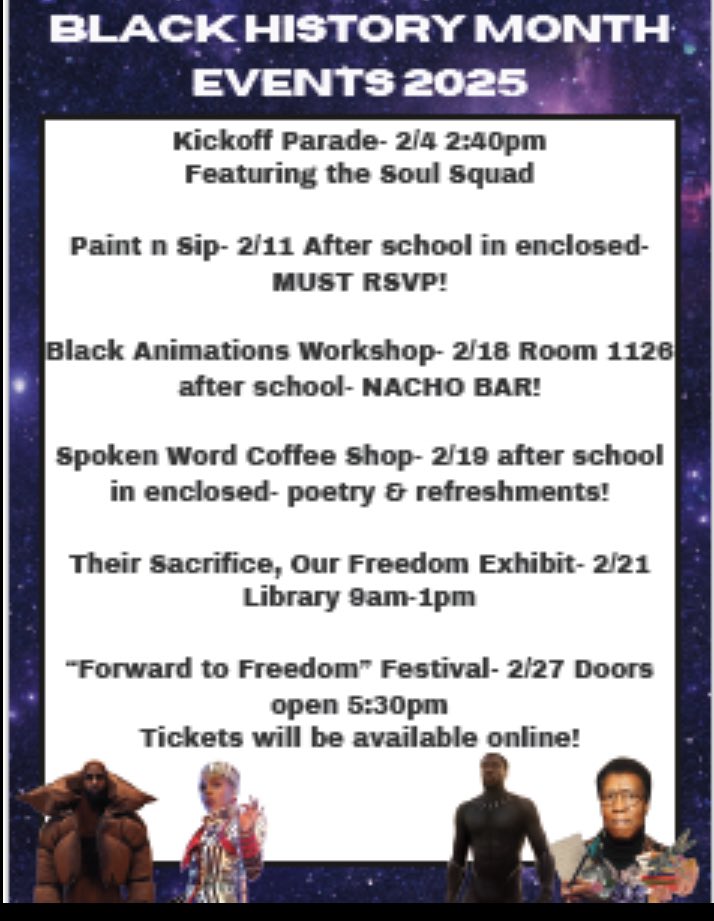 Freedom High School - PWCS (@freedomhs_pwcs) on Twitter photo Black History Month Events at Freedom High School Black History Month Events at Freedom High School