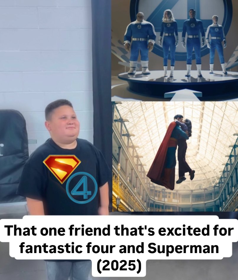 Brizksie's tweet photo. Fantastic four and Superman summer https://t.co/MBWqVErSlj
