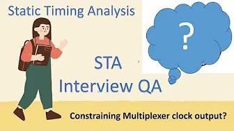 Technical_Bytes's tweet image. Static Timing Analysis MUX CLOCK Constraining QA.

youtube.com/watch?v=lKq11M…