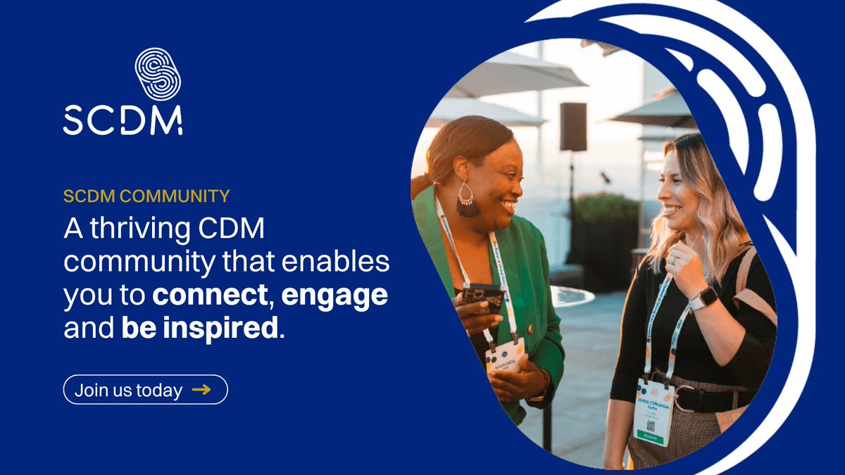 SCDM_DataDriven's tweet image. Become part of a thriving community of #ClinicalDataManagers at #SCDM!

Whether you&apos;re just starting your #CDM journey or are a seasoned professional, the SCDM community is here to support you in achieving your goals, expanding your knowledge and career opportunities in…