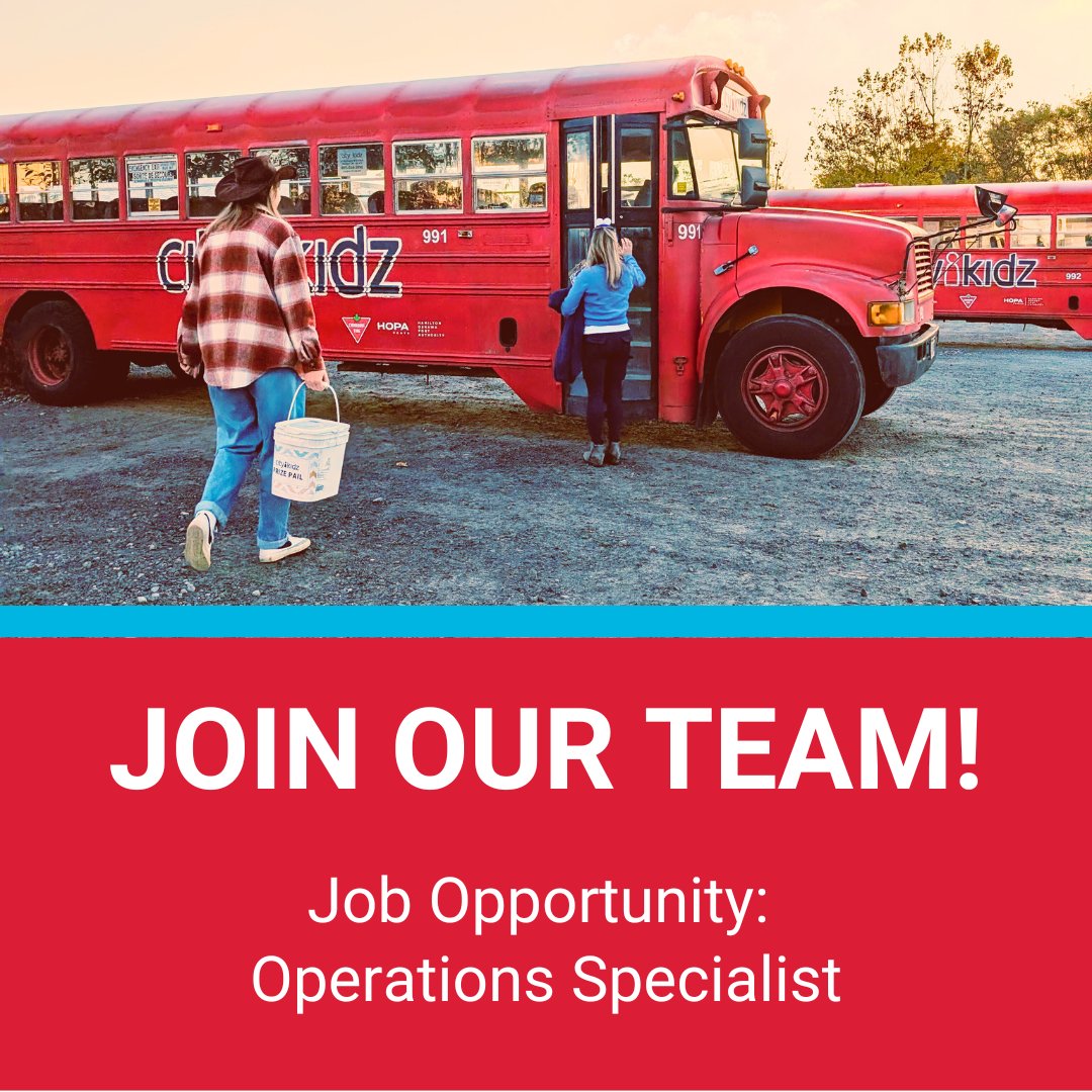 📣 We're #Hiring! CityKidz is searching for an Operations Specialist, a key role in keeping our buses and facilities running seamlessly! If you love logistics, organization, and making a difference, this might be the perfect fit!

Learn more and apply: citykidz.ca/careers/