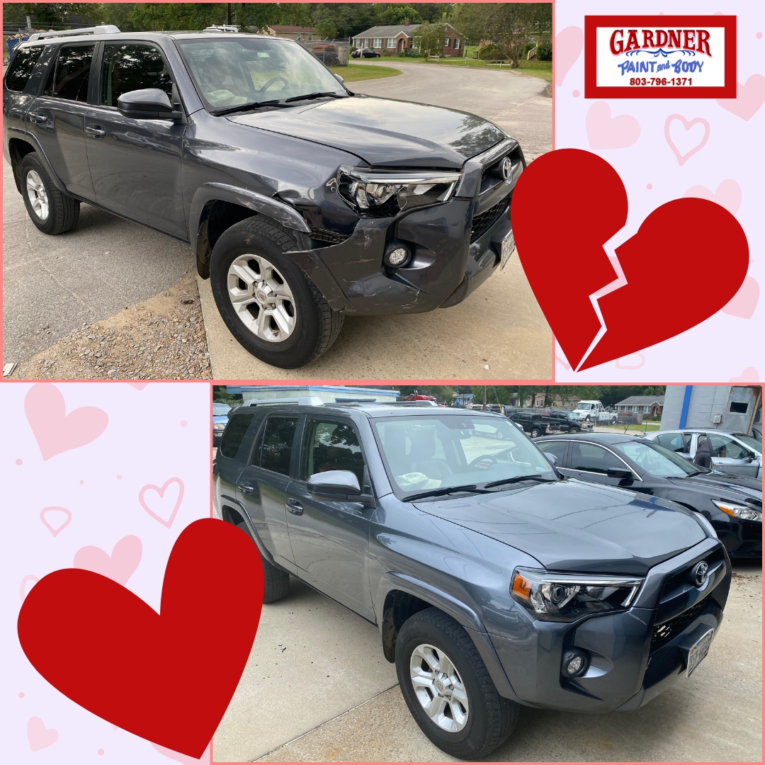 gardnerpandb's tweet photo. 💔 Before: Damage and wear can make your car lose its charm.
💖 After: With Gardner Paint and Body, it’s a match made in heaven!

This February, let us help you fall in love with your car all over again. From minor fixes to major repairs, we’ll make it look like new! https://t.co/h17CtEUZPj