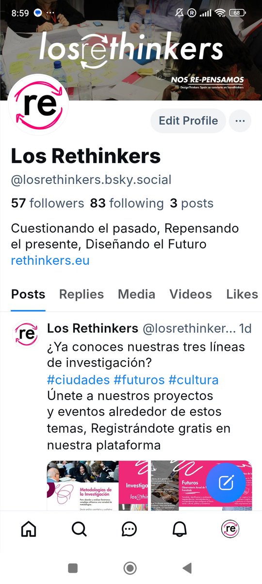 los rethinkers tweet media