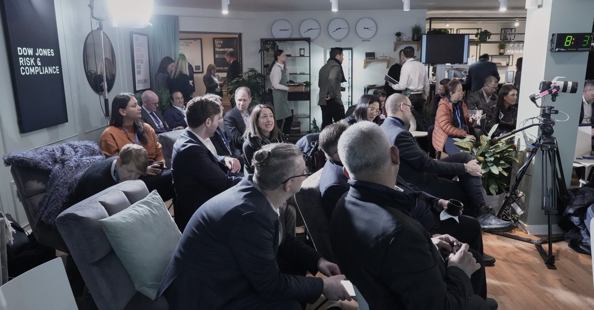 DJCompliance's tweet photo. During @WSJ's #JournalHouse at @wef, @JoelLangeRnC, GM of Dow Jones Risk &amp; Research, participated with experts from @MarshMcLennan, @OliverWyman &amp; Veracity Worldwide. They discussed how global corporations are approaching geopolitical #RiskManagement.

#CorporateRisk #WEF25 https://t.co/b0t71lCuY6