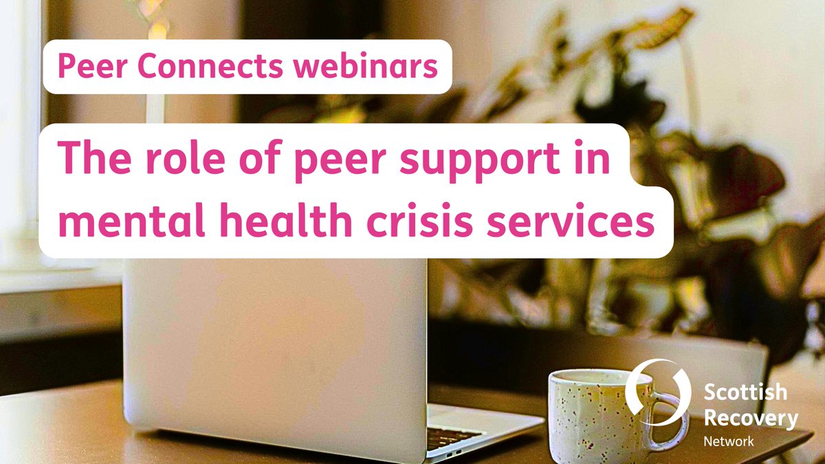 EilidhScotNet's tweet photo. Great to have Rachel Middleton from @penumbra_scot's DBI programme and Thom Stewart from Galway Community Café join us this morning at our final #PeerConnects webinar for this programme! Big question from today was "Why not peer?". 🤔#PeerSupport #FutureIsPeer https://t.co/vBZ8FMiENV