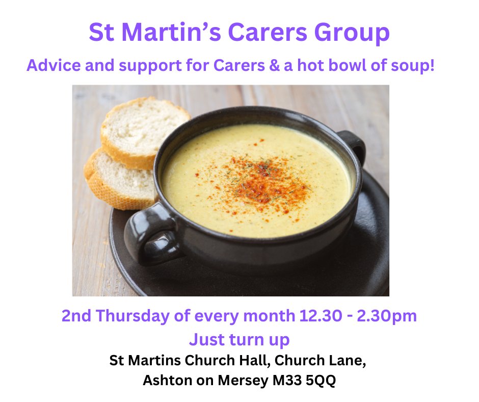 Please share &amp; help spread the word about a new Carers Group at St Martins Church AOM

#supportinglocalfamilies #learningdisability #ashtononmersey #saletown #altrincham #wythenshawe