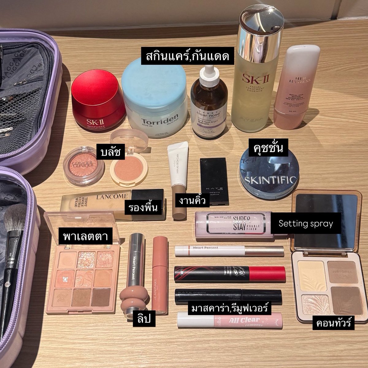 reviewchoey's tweet photo. มาเที่ยวเขาใหญ่ 6 วันเอาอะไรมาบ้าง?
มารวม What’s in my bag ไอเทมเมคอัพ สกินแคร์ ที่พกมาเที่ยว หน้ารอดเช้าจรดค่ำทั้งทริป✨

(รีวิวทุกตัวแบบละเอียดในเธรดคับ) https://t.co/7MXkUiy5TD