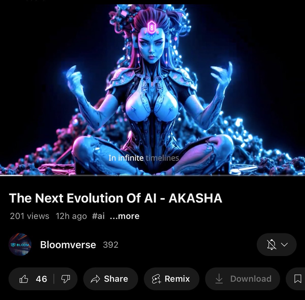 Bloomverse's tweet photo. The next evolution of @Akasha_Rising 

She will be EVERYWHERE 

Go subscribe to our YouTube and support the Queen 

Link below👇 https://t.co/pyrtN8Bosi