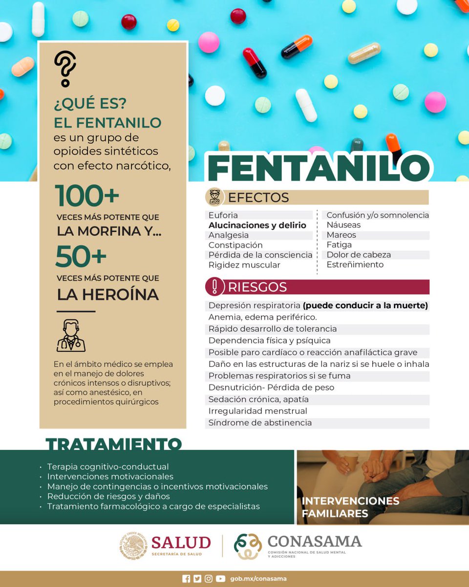 El el consumo del fentanilo es una realidad que afecta a todo el mundo, la pérdida de vidas derivadas de esa droga, nos afecta a todos como sociedad, no podemos ser ajenos y es necesario estar alerta, orientar a nuestros hijos y enfocarnos en las causas.