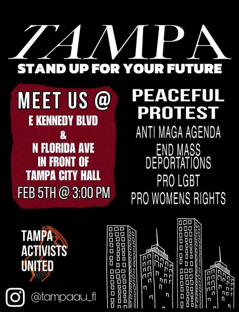 masterbrick0's tweet image. Call to action #Feb5: Florida (Tampa) 

 “Stand up for your future!

from #Anonymous  on 💙☁️