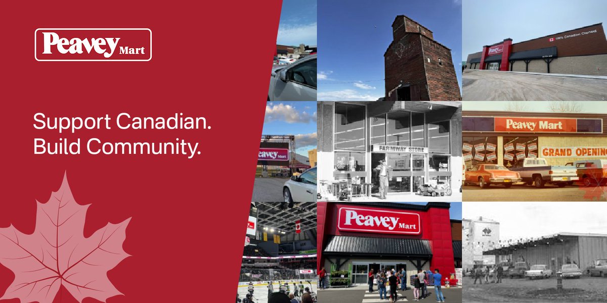 The Peavey Mart Origin Story

Peavey’s presence in Canada began in 1906 when Frank H. Peavey’s son-in-law, Frank Heffelfinger, along with Canadian Peavey executives, established the British American Elevator Company in Winnipeg, Manitoba.
In 1908, Peavey expanded further with the